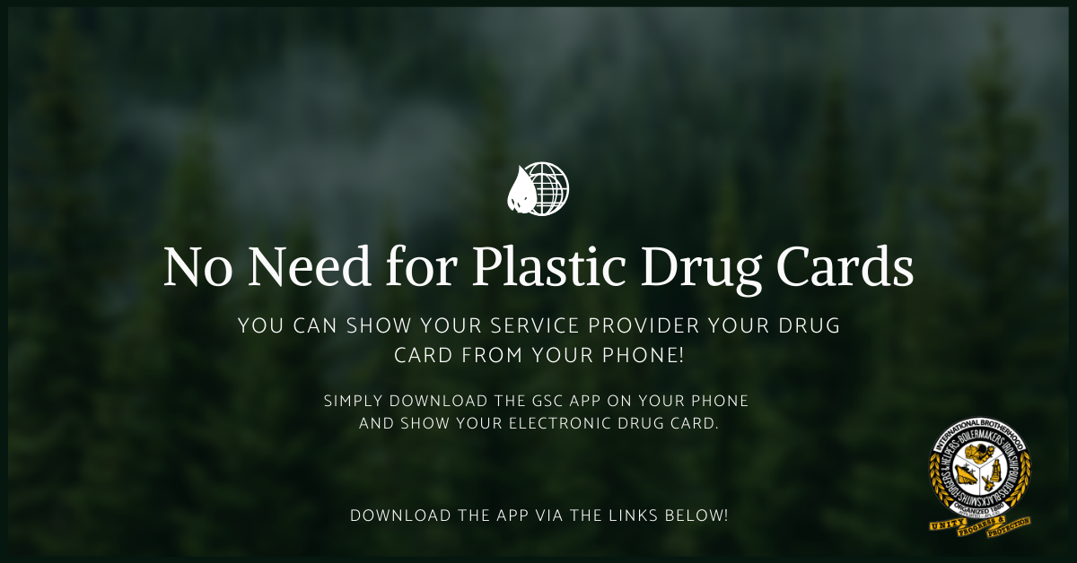 GSC - no need for Plastic Drug Cards